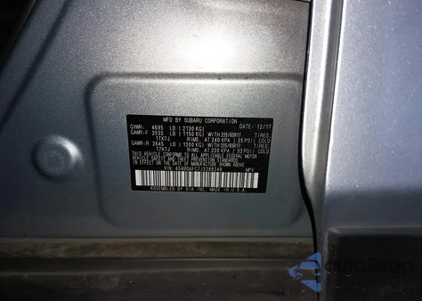 2018 Subaru Outback 2.5I Premium z USA, uszkodzony, nr VIN 4S4BSAFC7J3288248